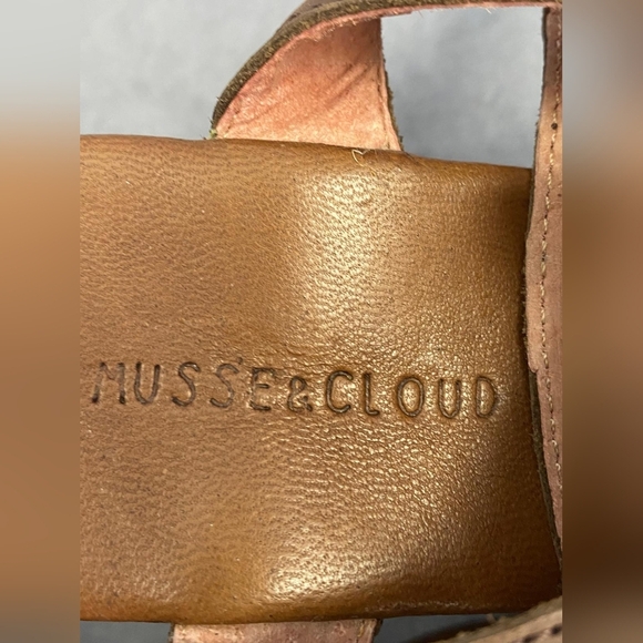 Musse & cloud wooden/leather platform heels Women's size 10 Made in Spain - Picture 7 of 12